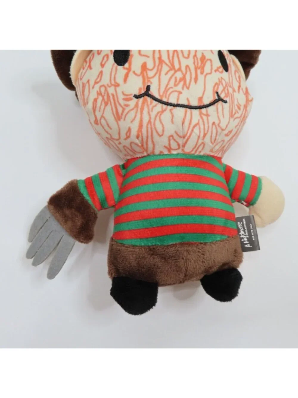 A Nightmare on Elm Street Freddy Krueger Plush Squeaker Dog Toy Horror Halloween